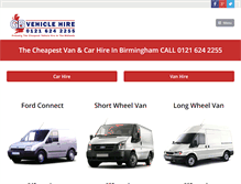 Tablet Screenshot of gbvehiclehire.co.uk